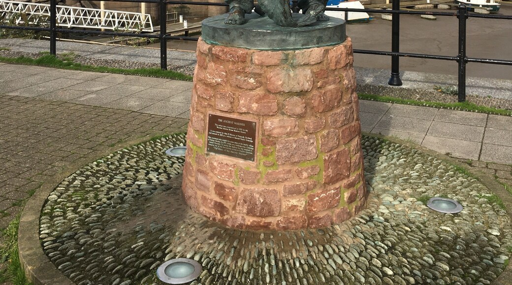 The sailor that shot the albatross and gave way to The Rime of the Ancient Mariner, at the quayside in Watchet