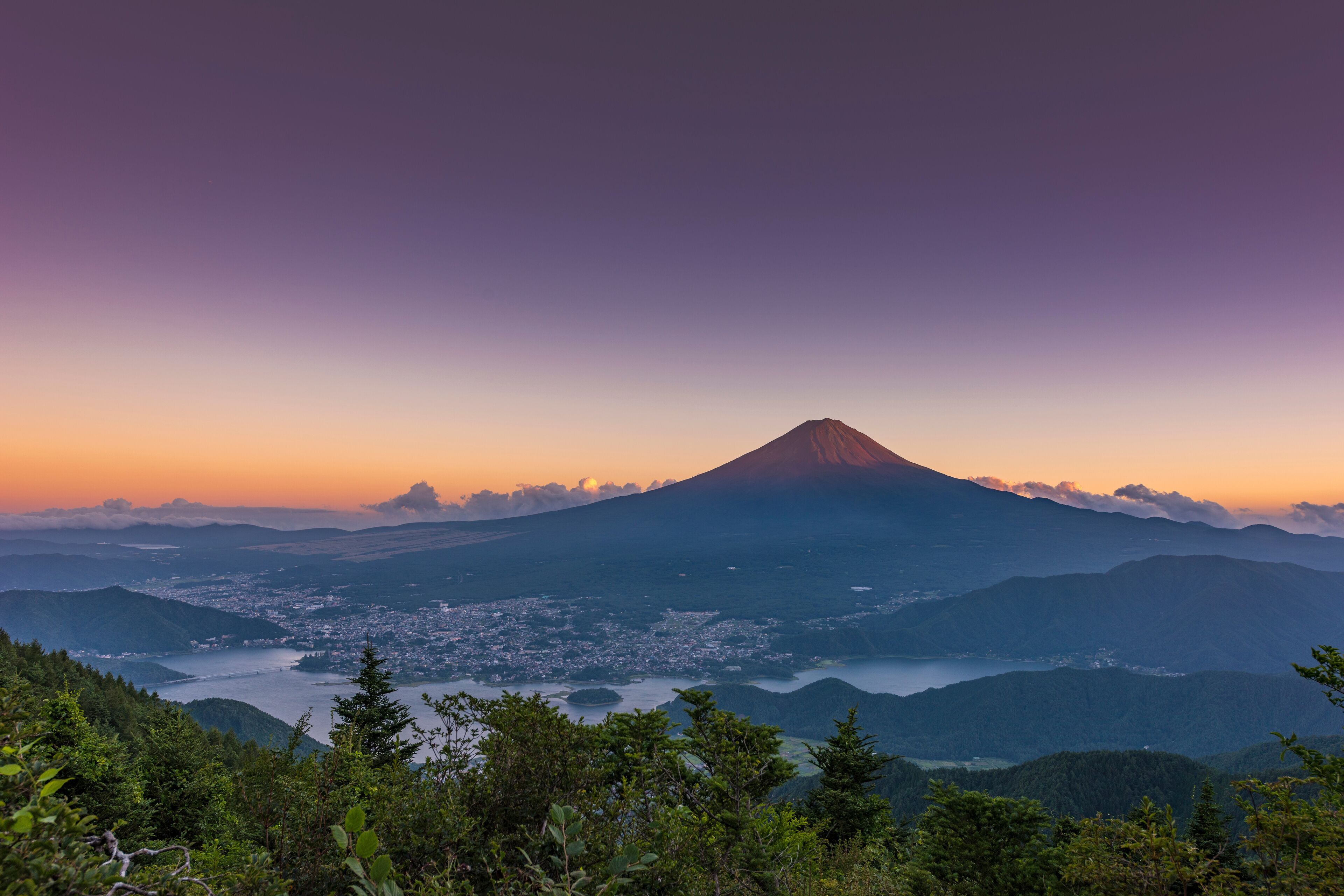 Mount Fuji in summer, Japan,Yamanashi Prefecture,Fuefuki, Yamanashi