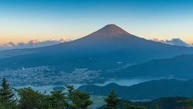 Mount Fuji in summer, Japan,Yamanashi Prefecture,Fuefuki, Yamanashi
