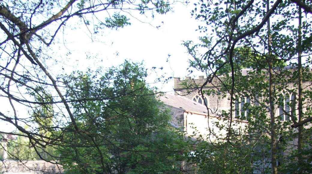 Hayfield is a village in the Peak District. Weir on River Sett, church behind Camera location 53° 22′ 47.64″ N, 1° 56′ 45.24″ W View this and other nearby images on: OpenStreetMap - Google Earth 53.379900; -1.945900