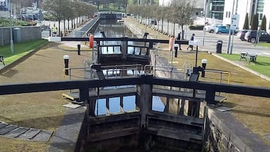 Lock gates at Lisburn civic center