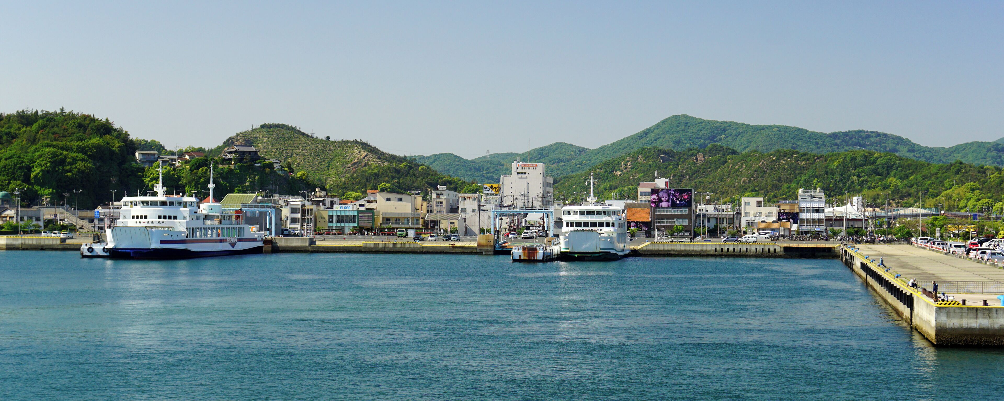 Port of Uno in Tamano, Okayama prefecture, Japan.