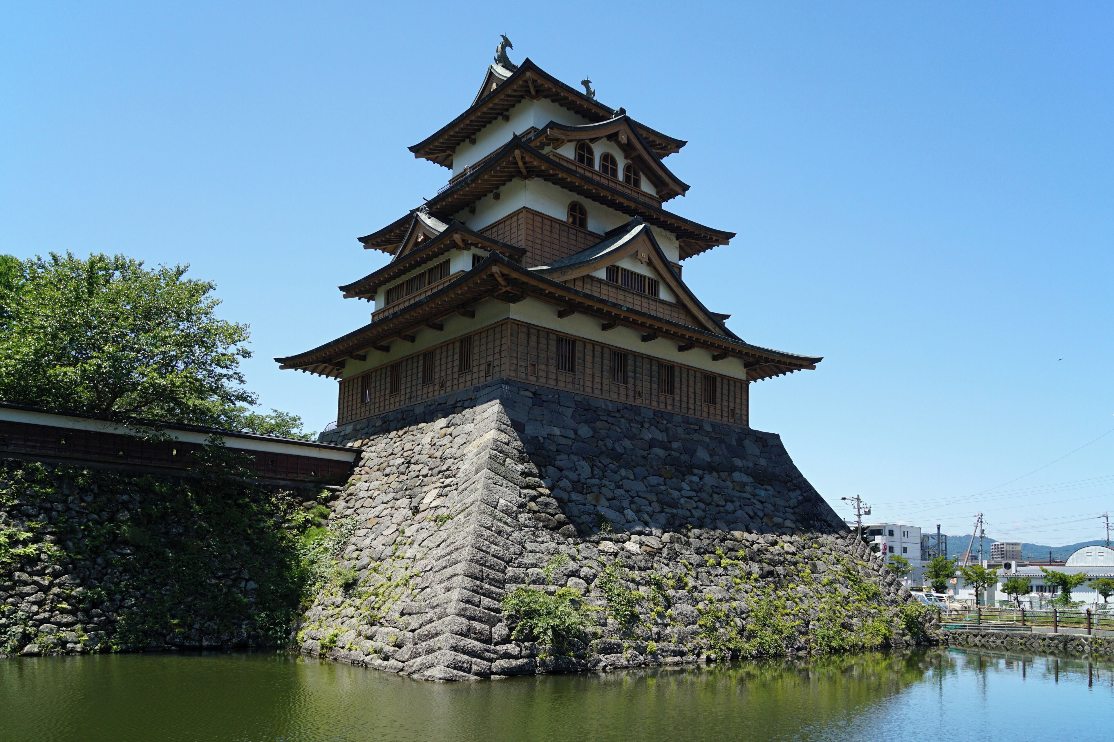 Takashima Castle in Suwa, Nagano prefecture, Japan.