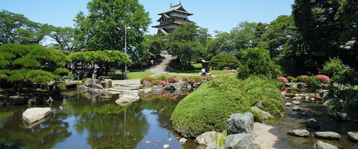 Takashima Castle in Suwa, Nagano prefecture, Japan.