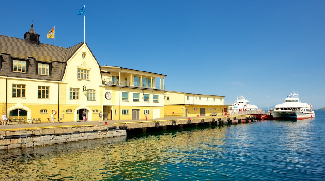 Harstad featuring a bay or harbor and a coastal town