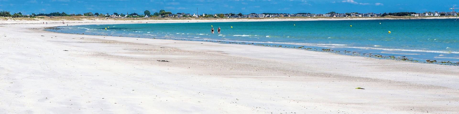 France, Brittany, Penmarch peninsula, Penmarch, plage du Ster (beach) - stock photo