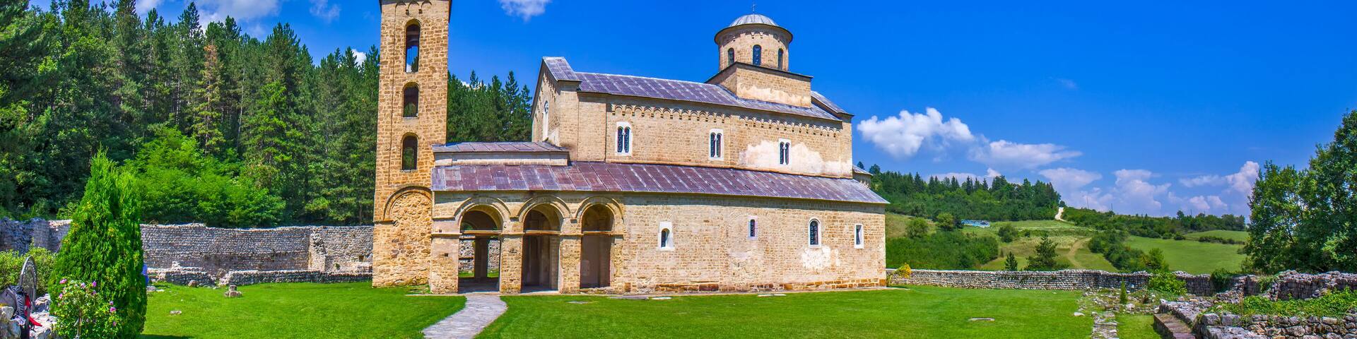 Sopocani monastery in Serbia
