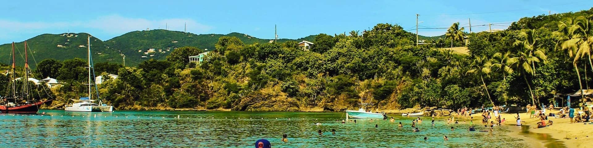 Be sure to take the ferry from the port in Charlotte Amalie to Honeymoon Beach. Great food, great drinks and less crowds...what more could you want on your tropical vacation?