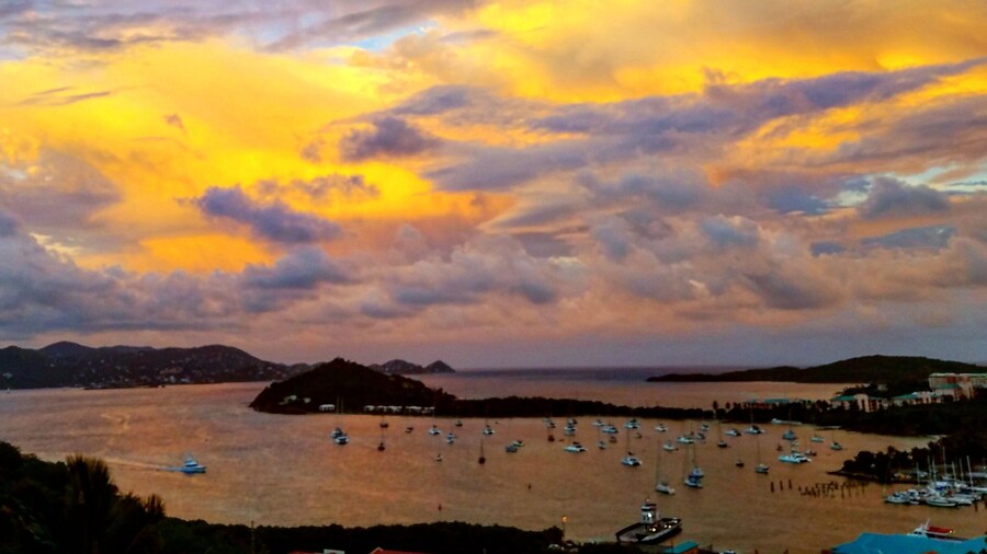 This view from my home in Redhook from my home in St Thomas never stops amazing me. Sunsets here are unbelievable
