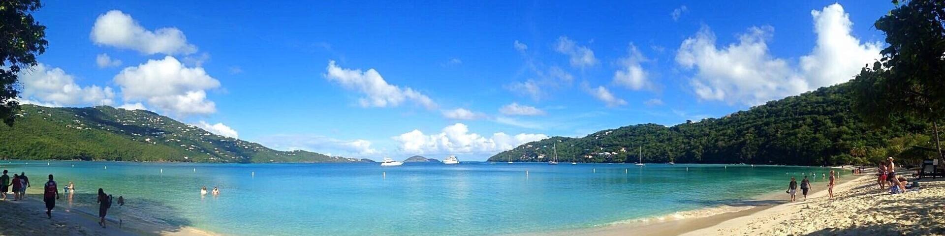 Make sure to have a towel ready to warm up after entering the cold water in st. Thomas! #lifeatexpedia #bvsblue