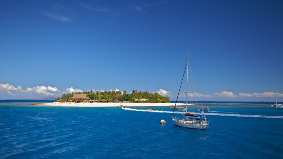 Fiji showing tropical scenes, landscape views and sailing