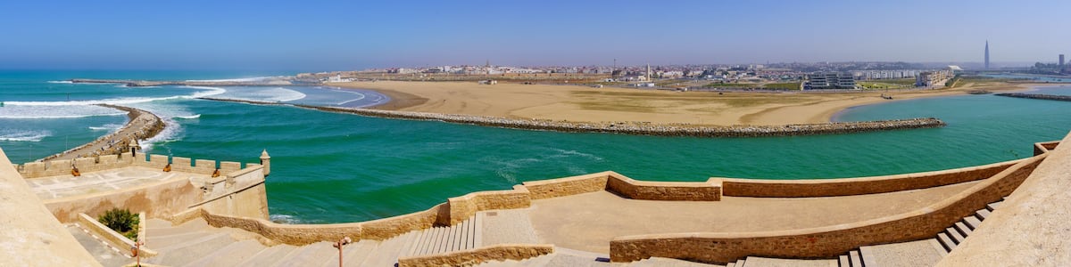 Panoramic view of the Bou Regreg River, and Sale city