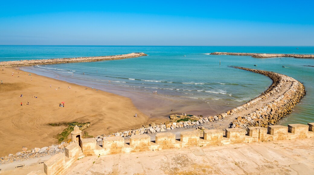 View from Kasbah of the Udayas at the river Bou Regrega and Atlantic ocean - Rabat,Morocco