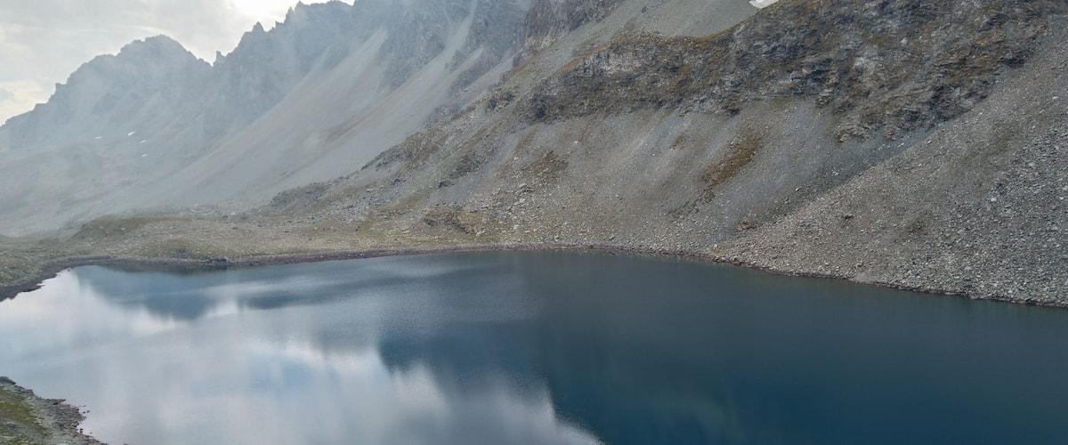 vista della Lago di Viso dalle vicinanze del Sella