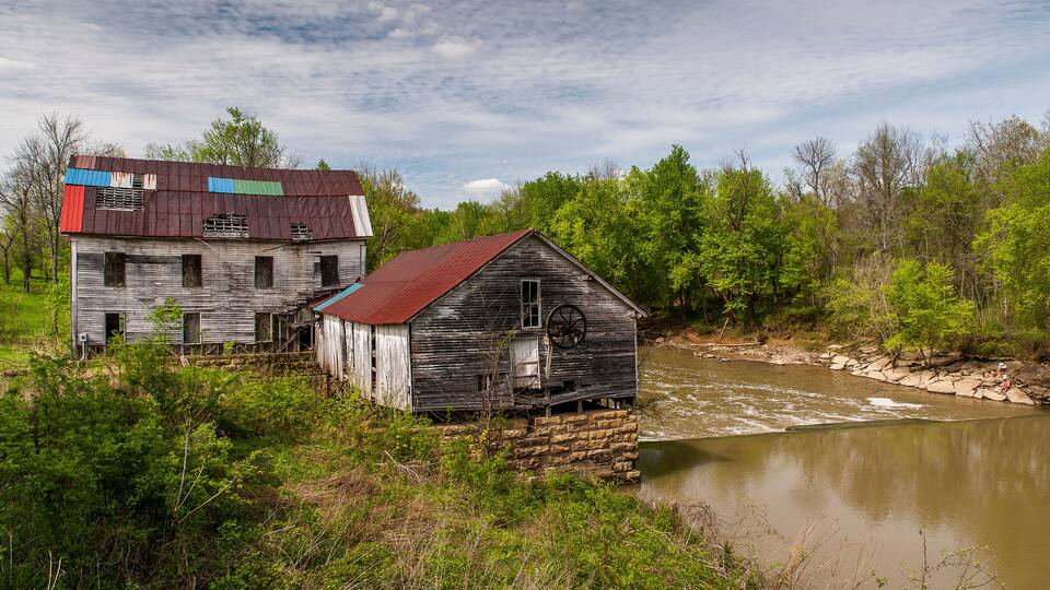 Abandoned Falls of Rough Mill - Green River - Kentucky