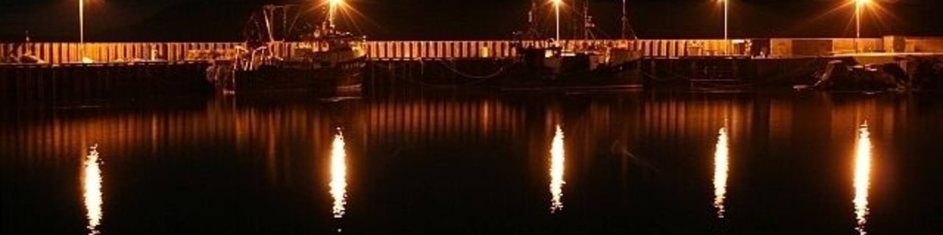 Boats at Port Crannaich The herring fleet at Carradale used to be quite large, nowadays, like so many other British ports, it has been decimated.