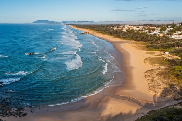 Port Macquarie which includes general coastal views, a sandy beach and landscape views