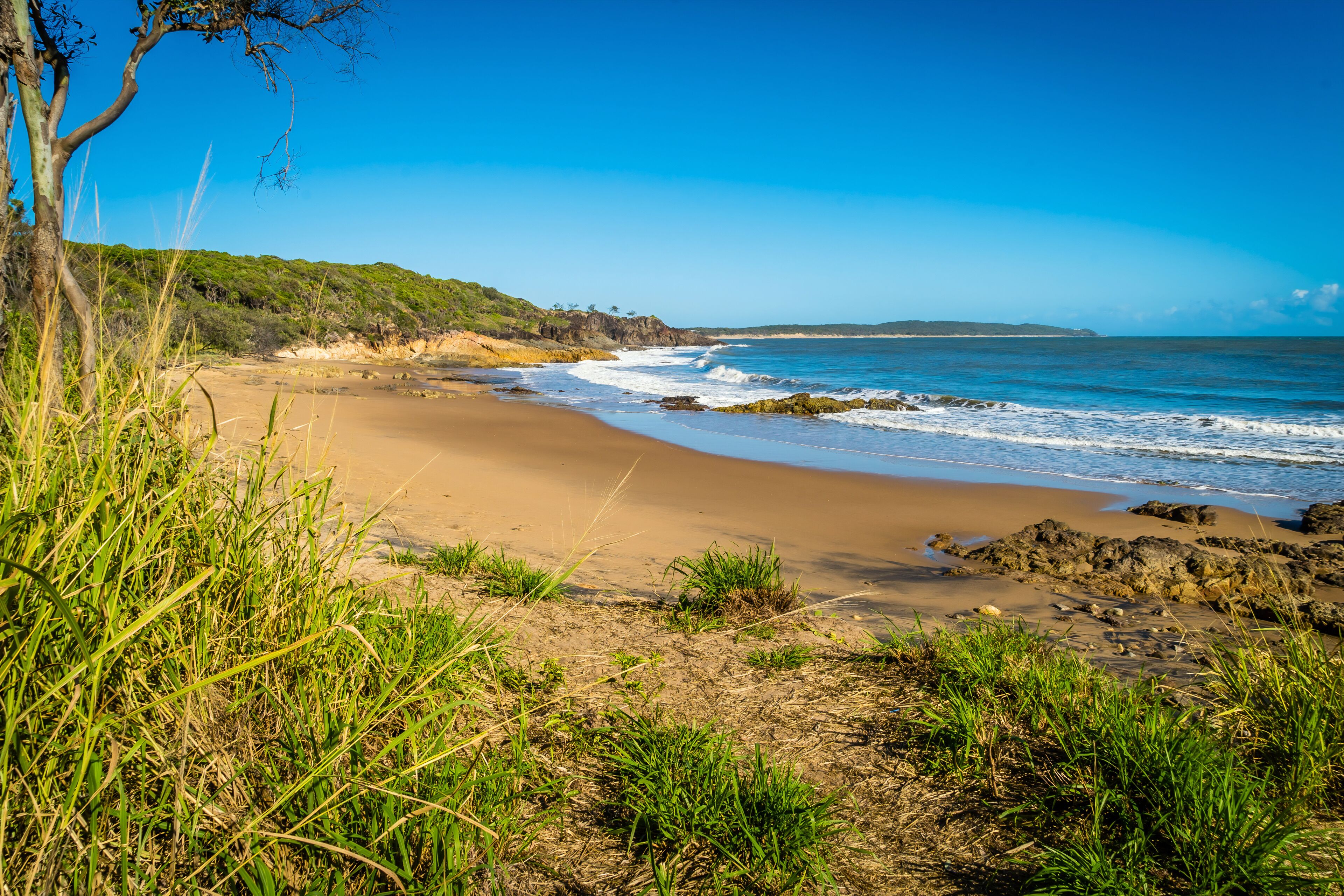 Workman beach in Agnes Water in Queensland, Australia, Shutterstock ID 1147928084, Purchase Order: SP-1840, Order Number: SP-1840 ANZ-18135_Image download for PR, Client/Licensee: Wotif, Other: Manoj