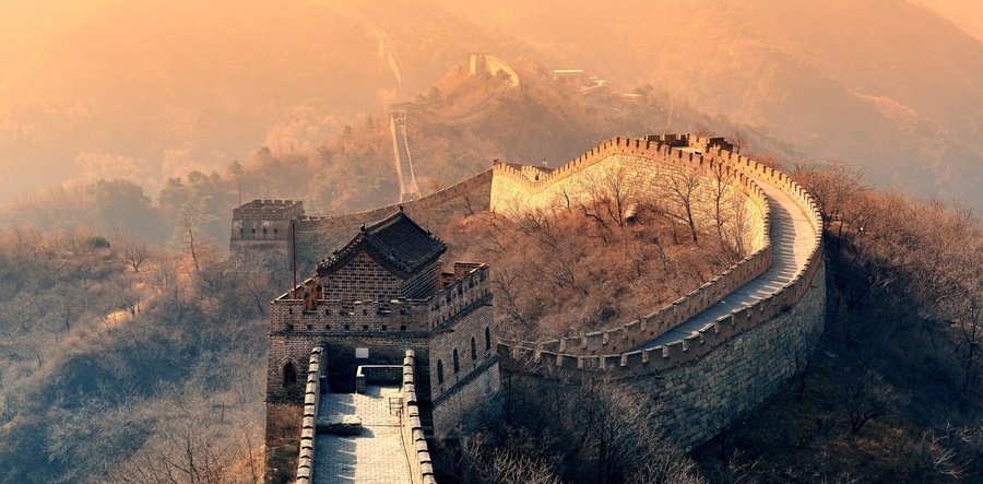 Great Wall in the morning with sunrise and colorful sky in Beijing, China., Shutterstock ID 144643175, Purchase Order: -