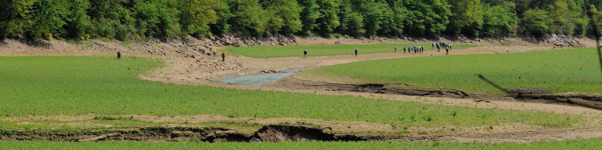 Photo prise lors de la maintenance du barrage en 2015. Cote d'Or (21) France