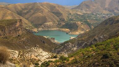 The artificial lake of Güejar Sierra ("Embalse de Canales"), Sierra Nevada, Andalusia, Spain.