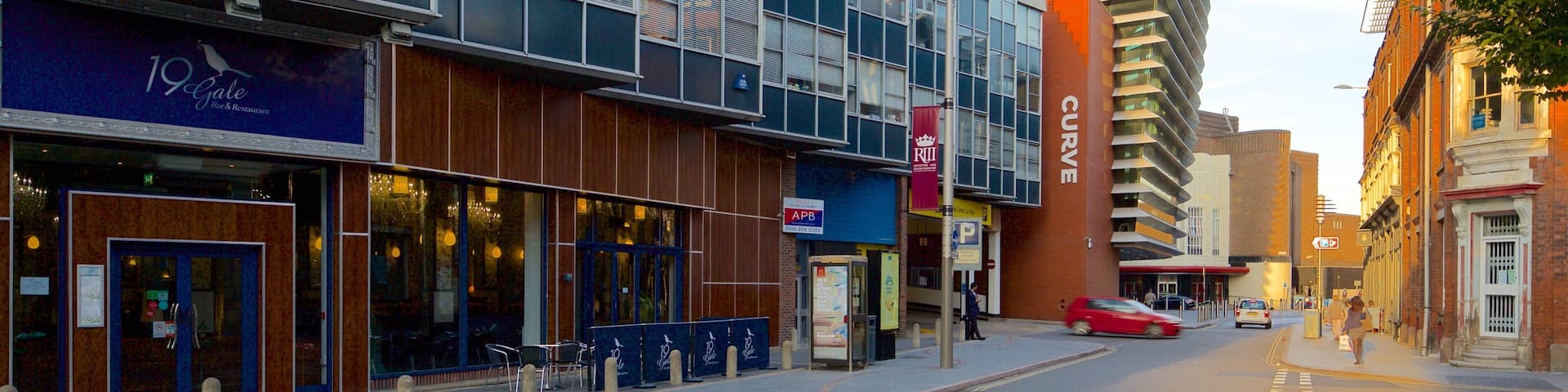 Curve Theatre which includes street scenes and theater scenes