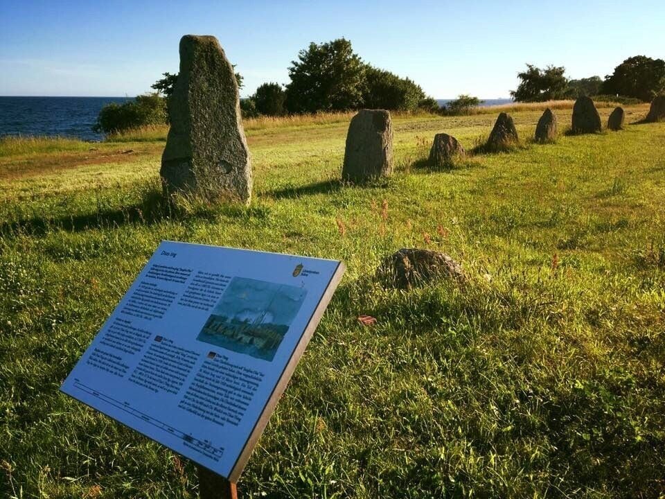 Megalithic stones in the form of a ship 