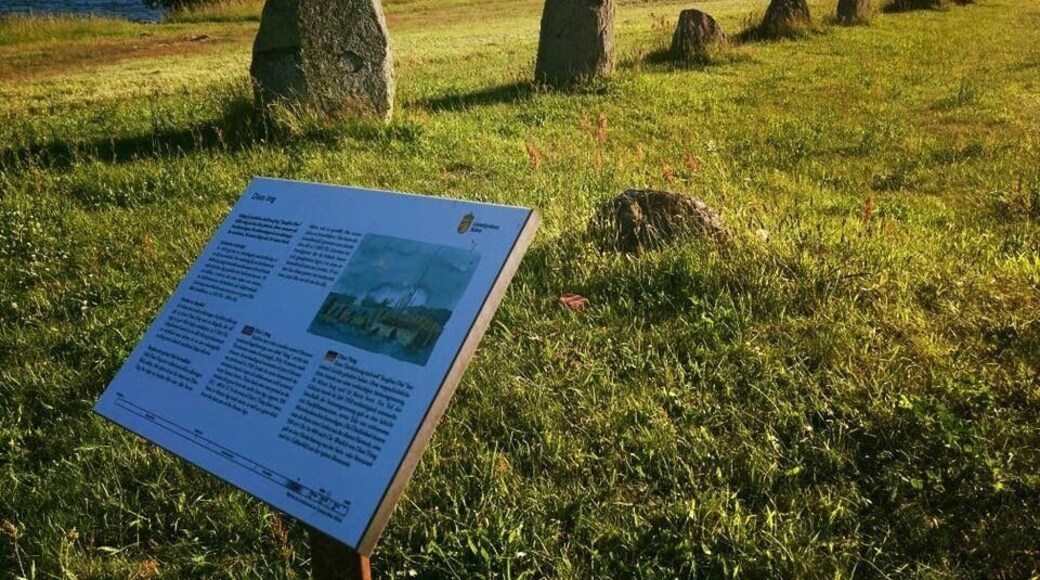 Megalithic stones in the form of a ship