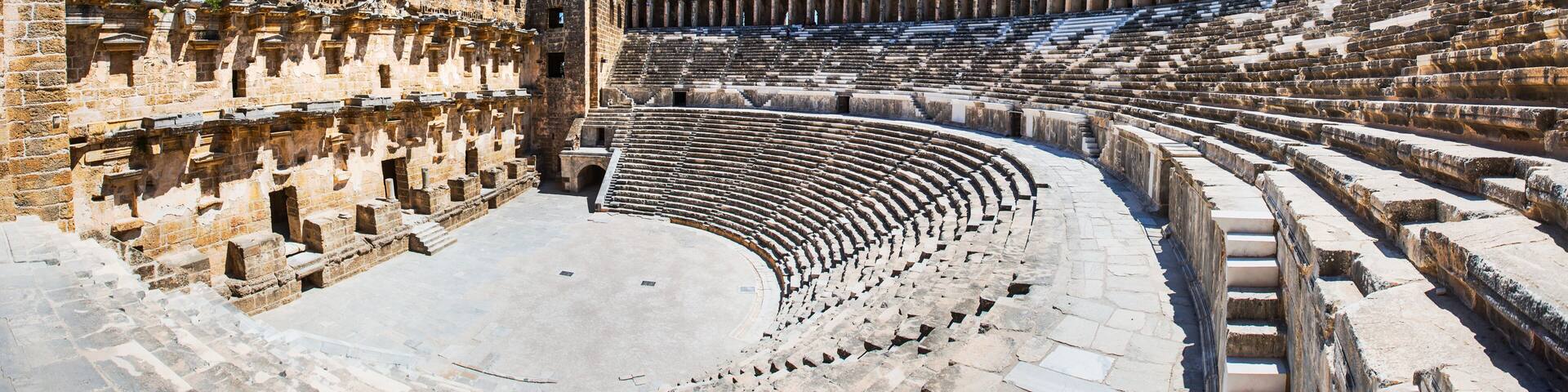 Roman amphitheater of Aspendos, Belkiz, Antalya, Turkey