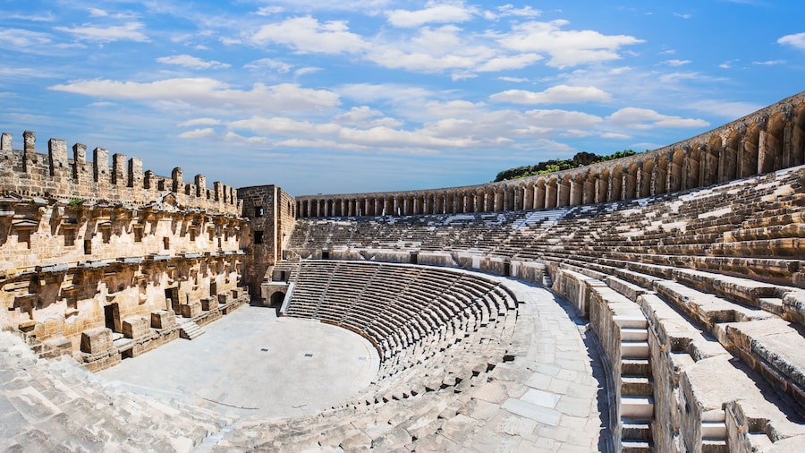 Roman amphitheater of Aspendos, Belkiz, Antalya, Turkey