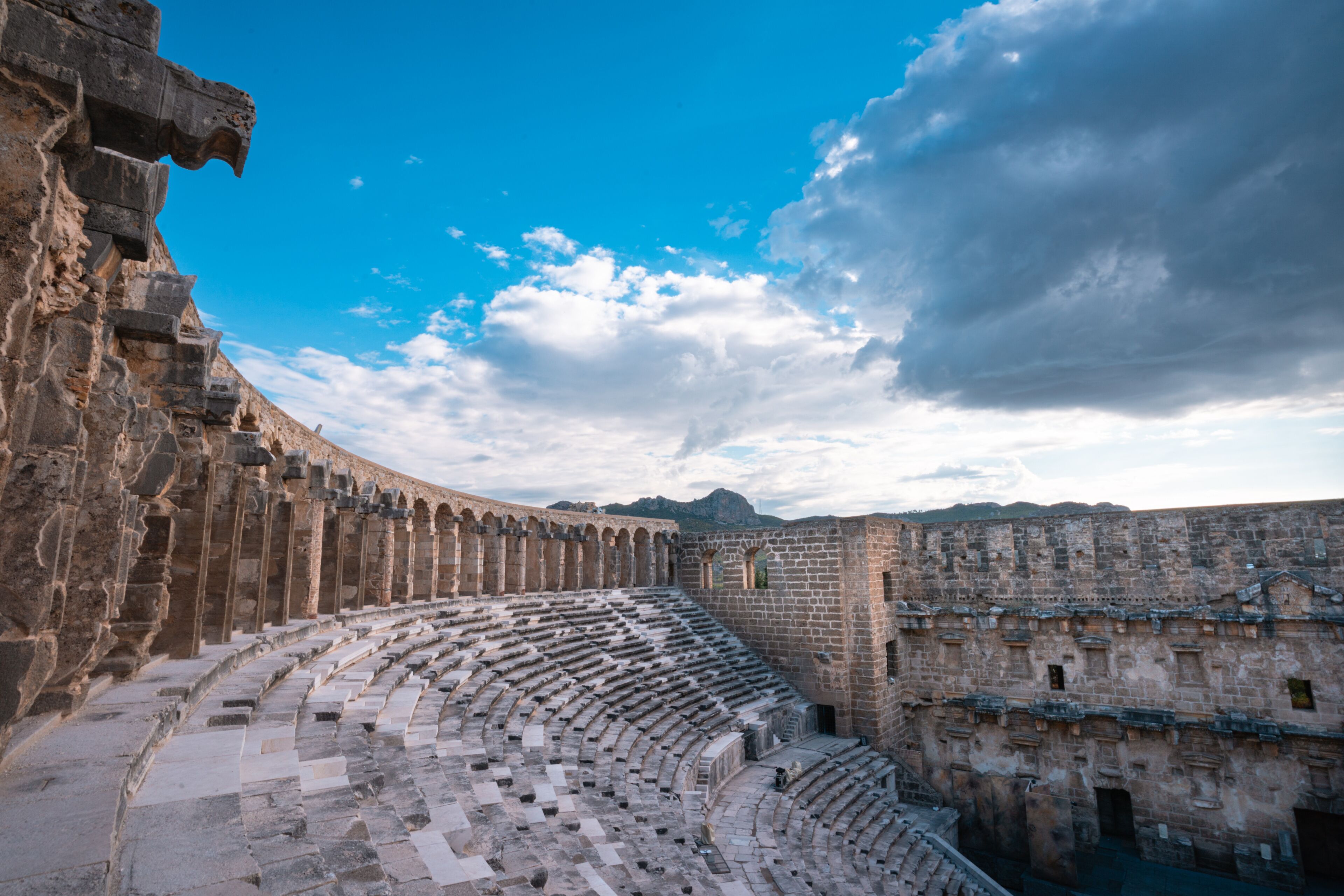 Upper Arches & Seating Aspendos Roman Theatre, Serik Turkiye