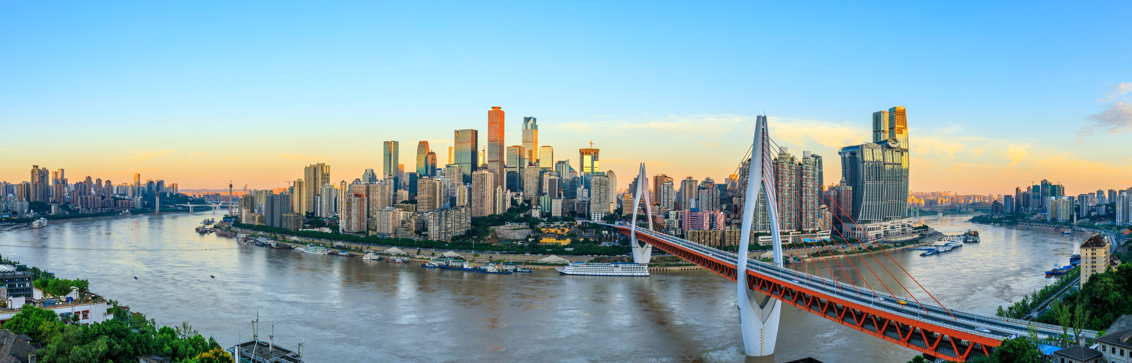 Modern metropolis skyline,Chongqing,China,Chongqing panorama.