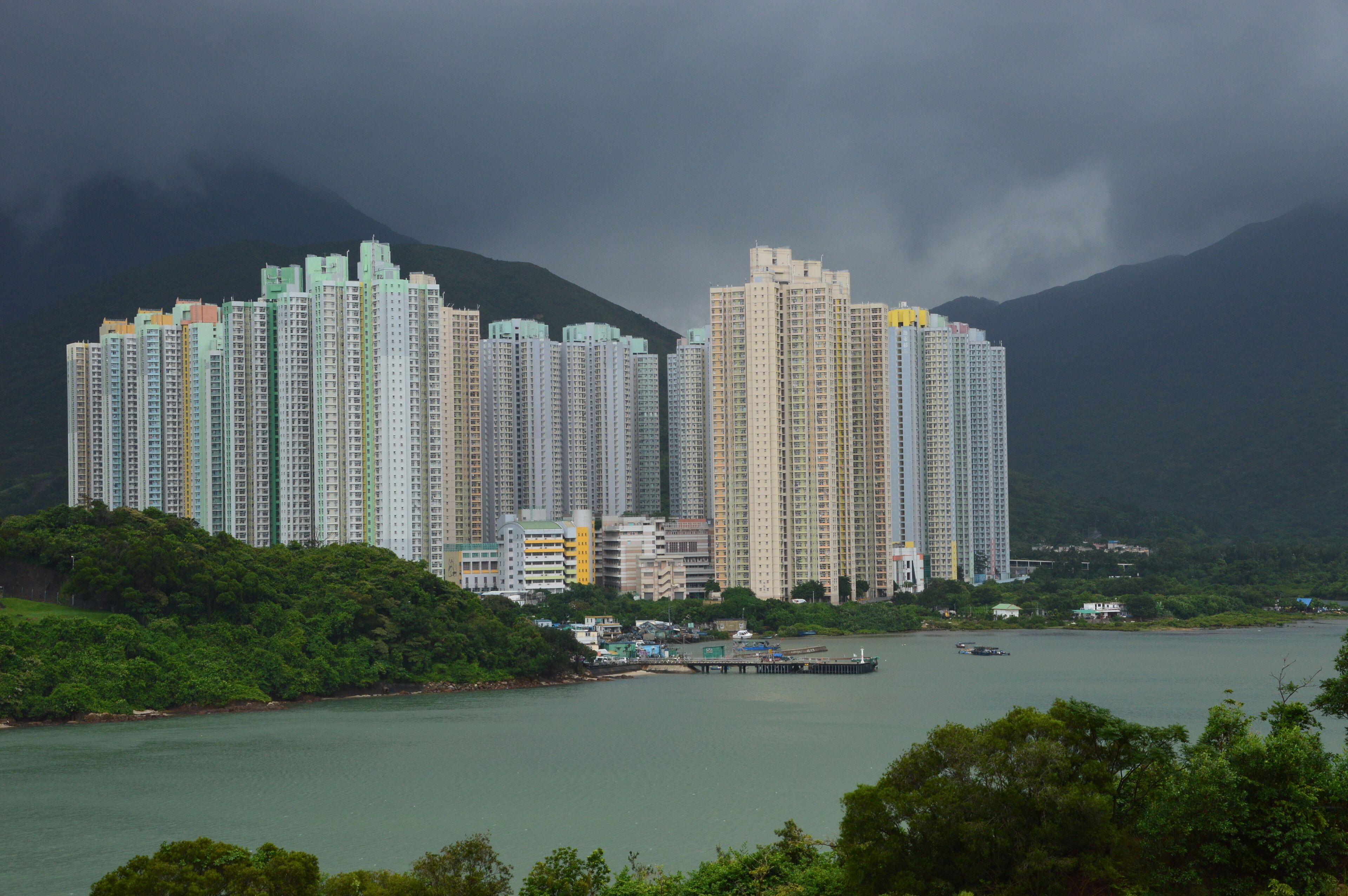 Yat Tung Estate, Lantau island, Hong Kong.