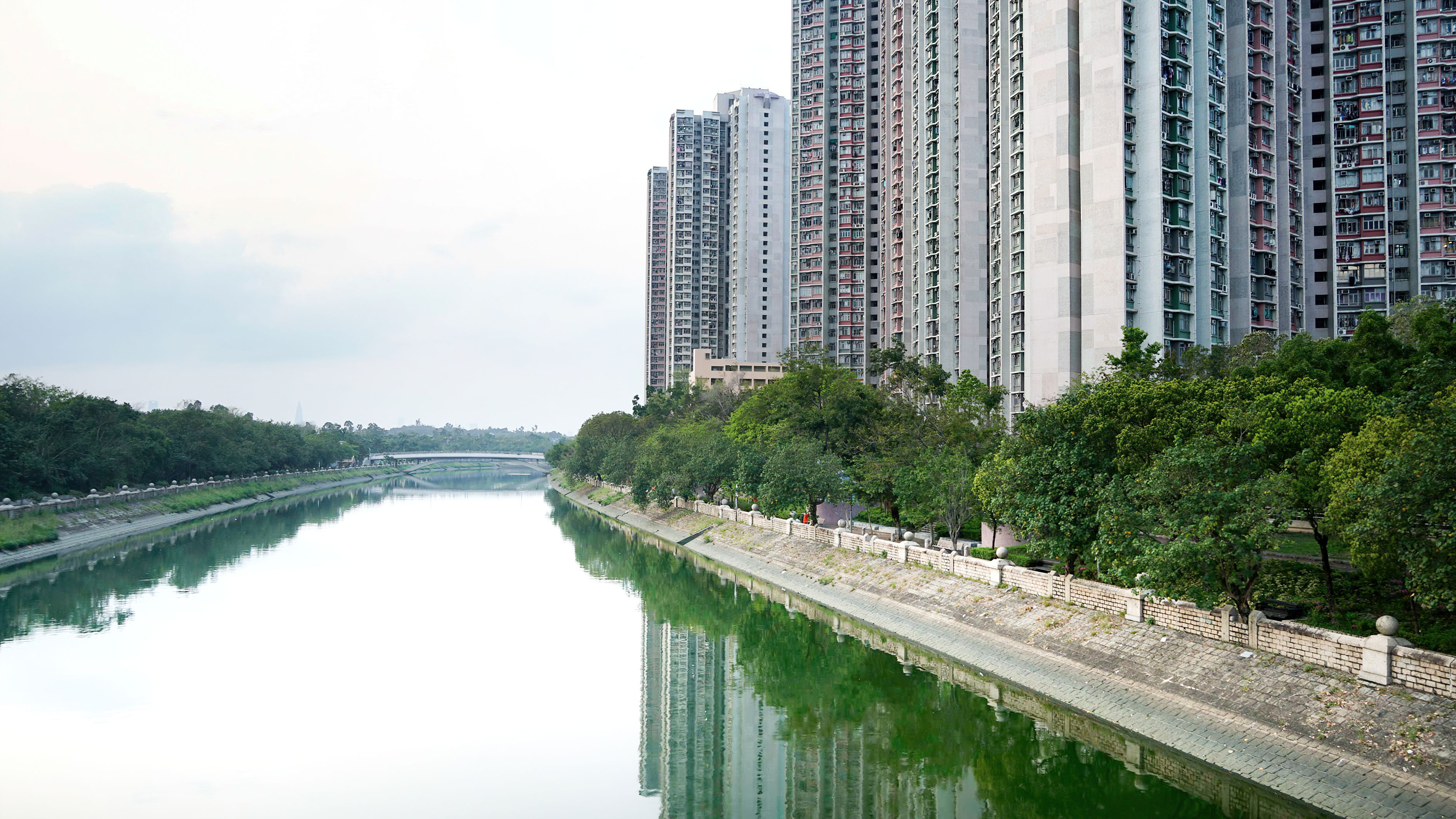 Tin Shui Wai, area residencial, localizada nos Novos Territórios, Hong Kong