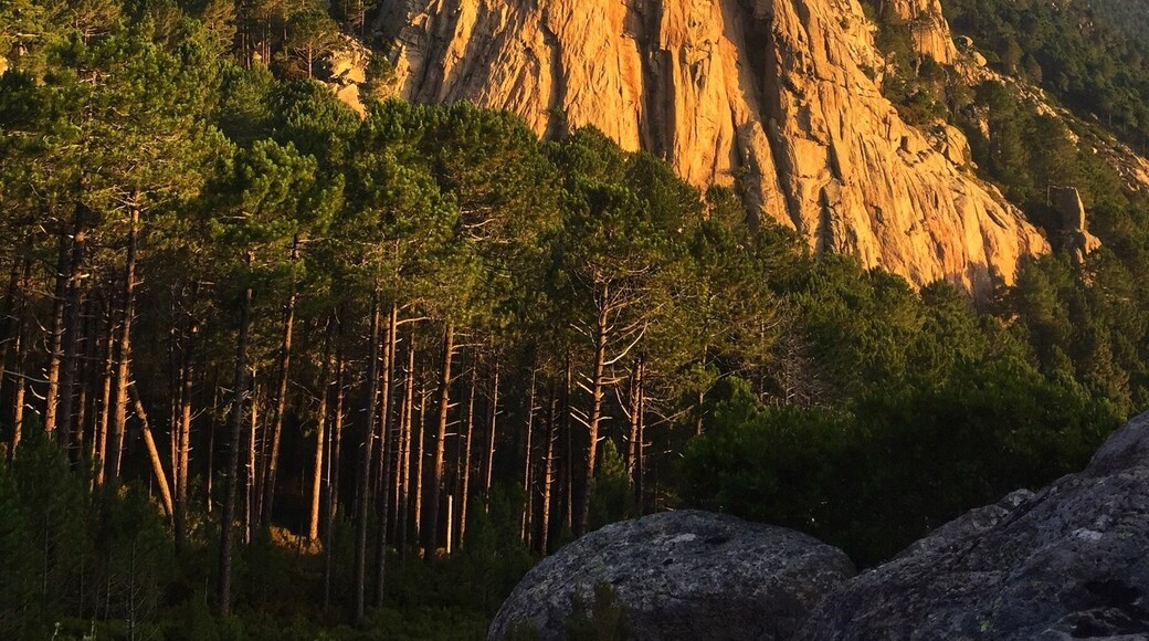 Shortly after leaving the refuge d' I Paliri, along the GR20 on Corsica, just after the ruined Bergeries Capeddu the Punta di l'Anima Damnata (Point of the damned soul) comes into view.
#hiking
#mountains photo challenge
