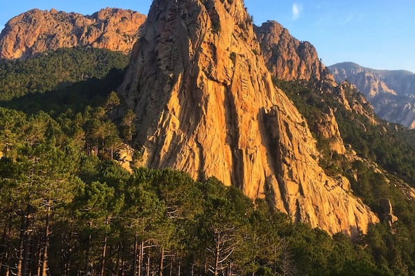 Shortly after leaving the refuge d' I Paliri, along the GR20 on Corsica, just after the ruined Bergeries Capeddu the Punta di l'Anima Damnata (Point of the damned soul) comes into view.
#hiking
#mountains photo challenge