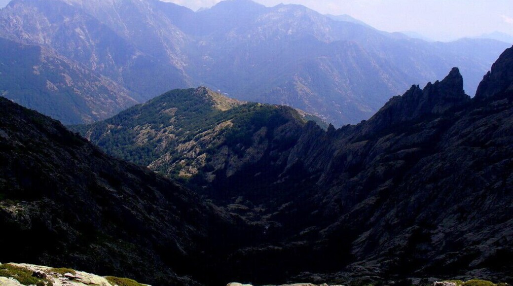 Corsica - Monte d'Oro - looking down on the GR20 up to Punta Muratello