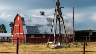 Red Barn in Eastern Colorado, Great Plains