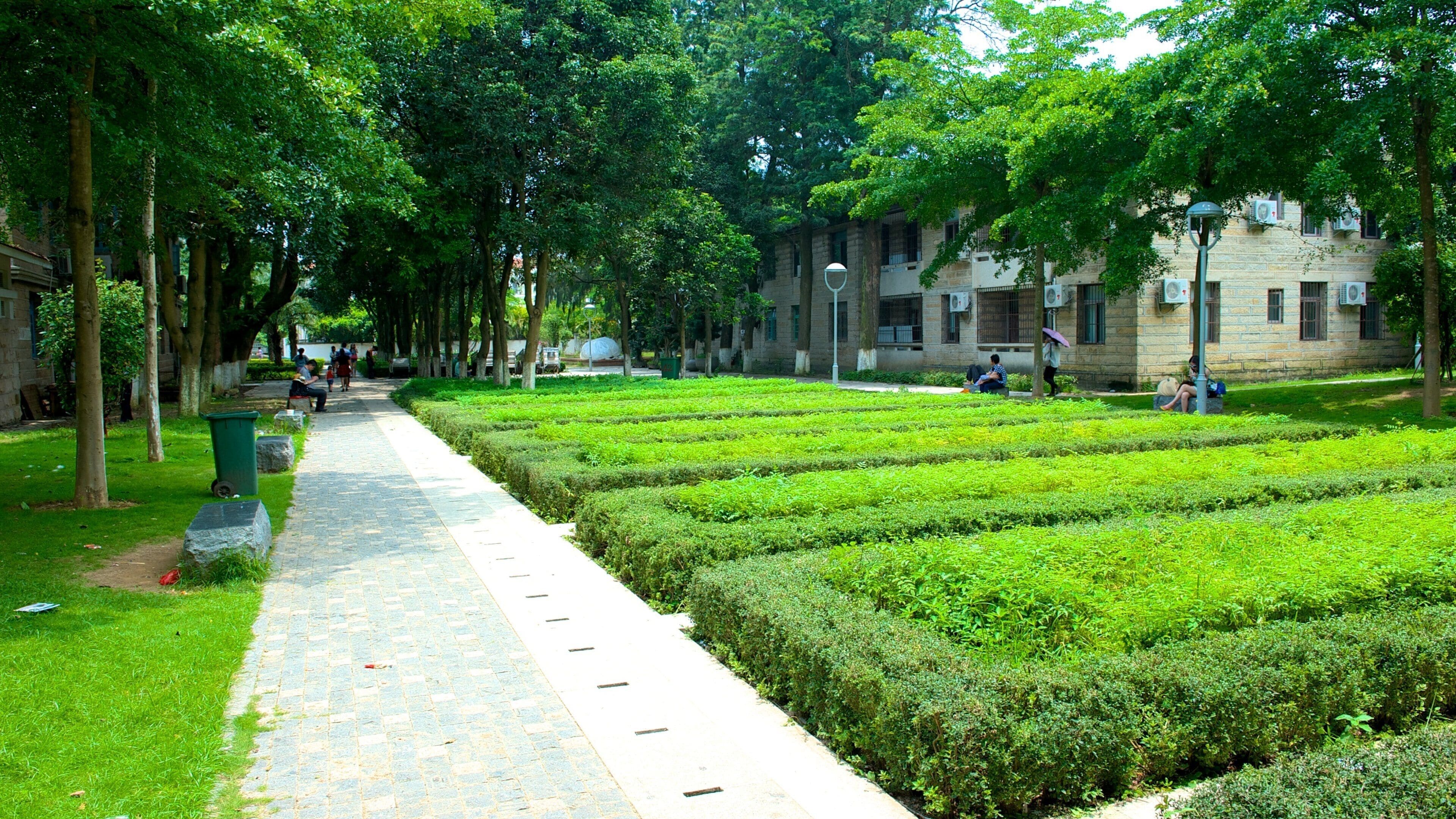 Ilha Gulangyu mostrando paisagem e um jardim