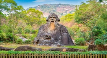 Laozi's stone carving in Qingyuan mountain, Quanzhou City, Fujian Province, China