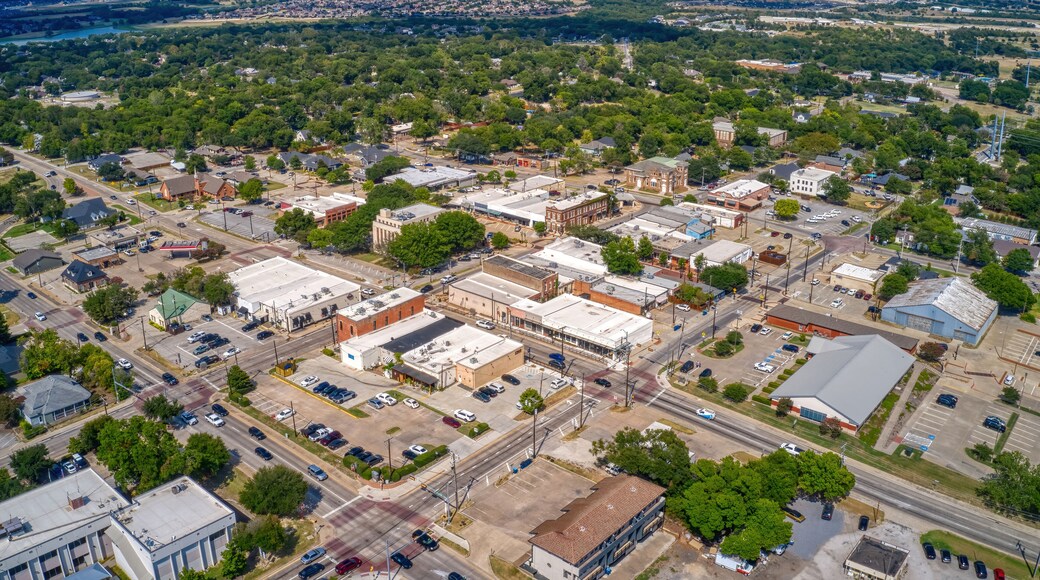 Aerial View of the DFW Suburb of Rockwall, Texas during Summer