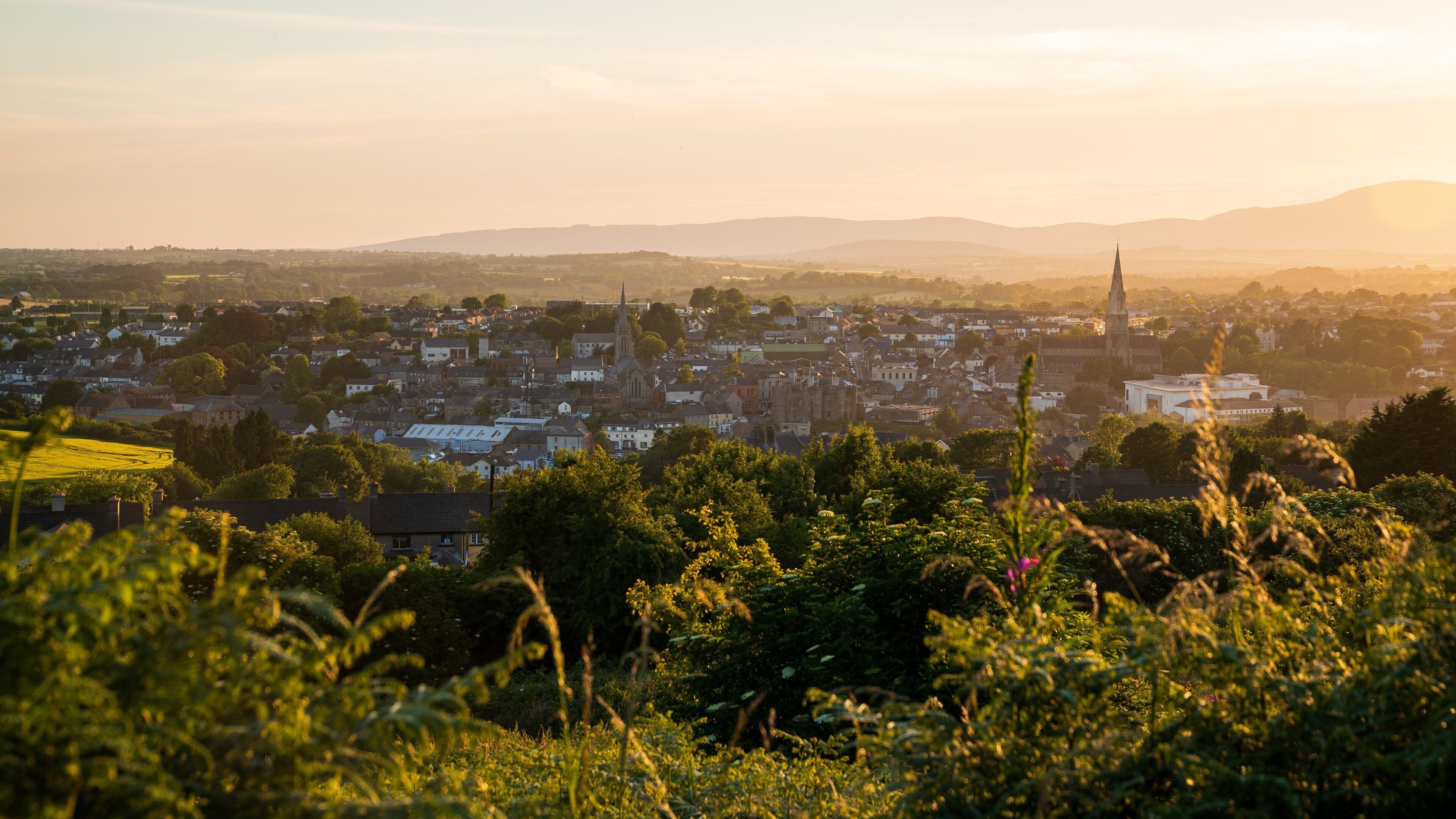 Enniscorthy which includes a sunset and landscape views