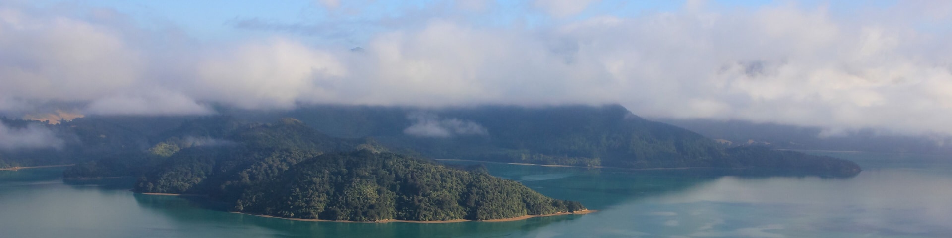 Cloudy morning in the Marlborouh Sounds.