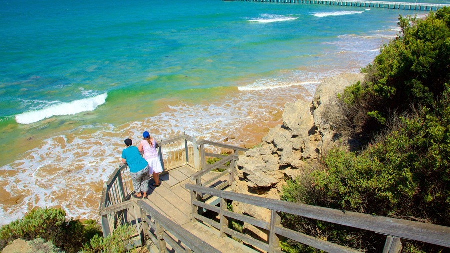 Point Lonsdale which includes views and general coastal views as well as a small group of people