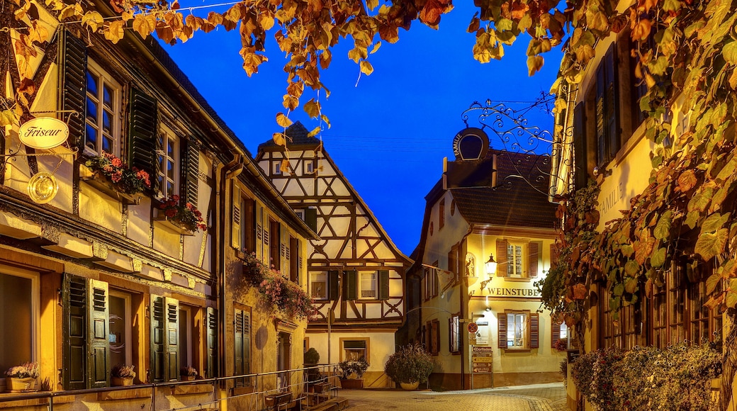 Weinort Sankt Martin in der Pfalz am Abend