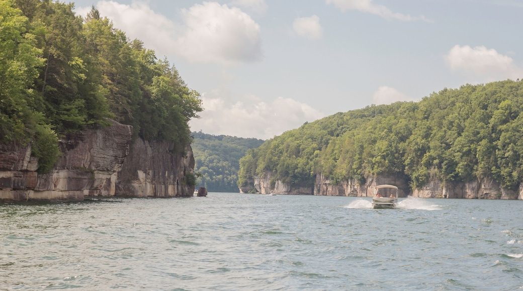 Massive Rock Wall Overlooking Summersville Lake in Summersville, West Virginia