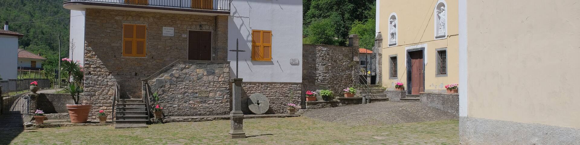 Paesino di Pignone, in provincia di La Spezia