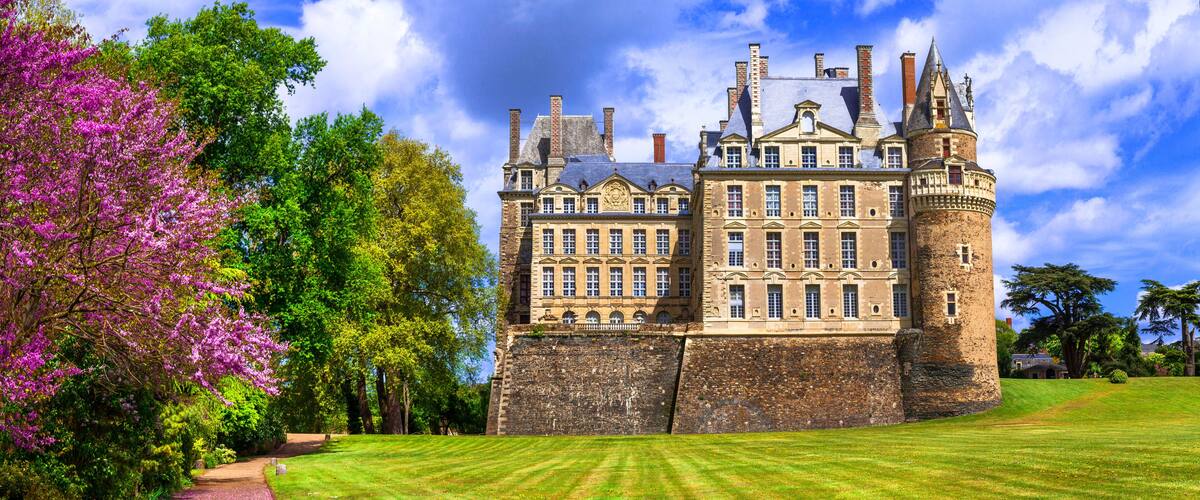 One of the most beautiful and mysterious castles of France - Chateau de Brissac, famous castles of Loire valley