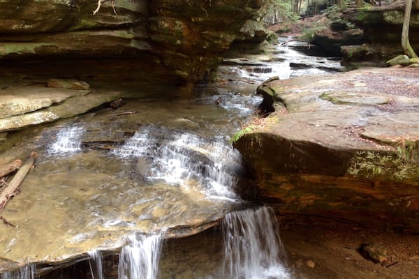 River in Hocking Hills State Park near Old Man's Cave in the spring.