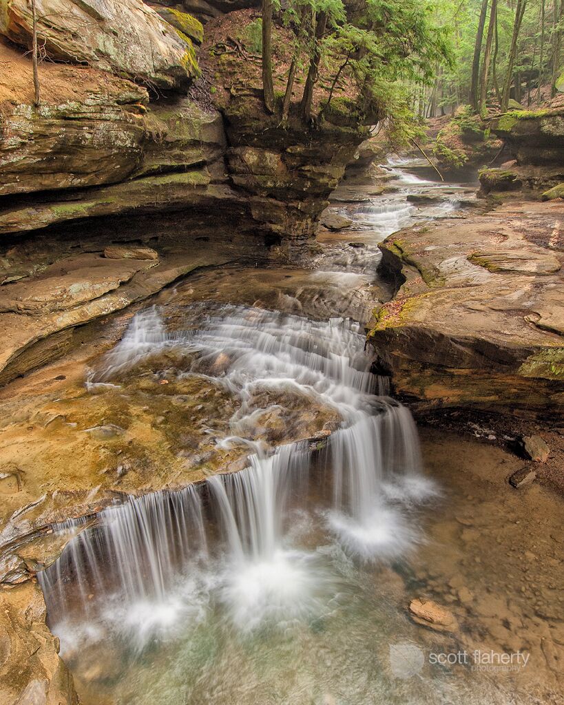 This is the middle falls at Old Man's Cave